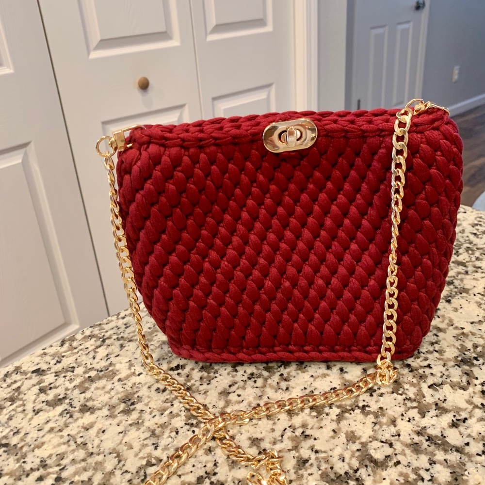 Handmade crotcheted purse